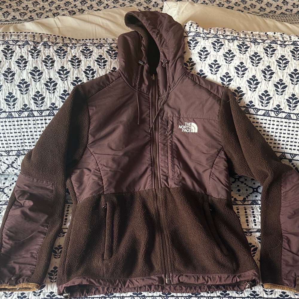 The North Face Chocolate Brown Hooded Fleece Jacket